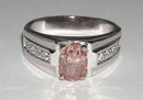 2.01 carats PINK DIAMOND ring solitaire fancy antique