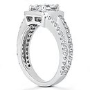 2 Ct. princess cut DIAMOND ENGAGEMENT ring gold new