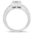 2 Ct. princess cut DIAMOND ENGAGEMENT ring gold new