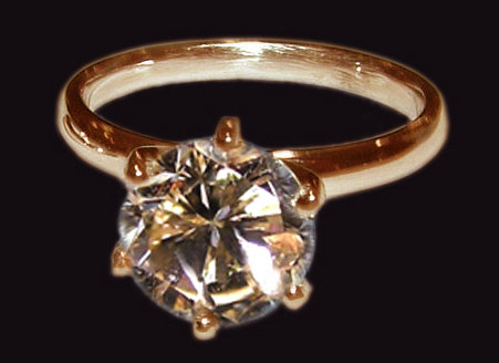 1.51 carat champagne diamond jewelry ring set pink gold