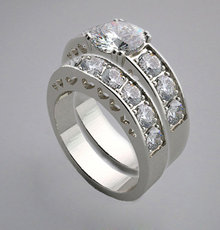 1.75 carat diamonds engagement ring band set white gold