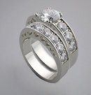 1.75 carat diamonds engagement ring band set white gold