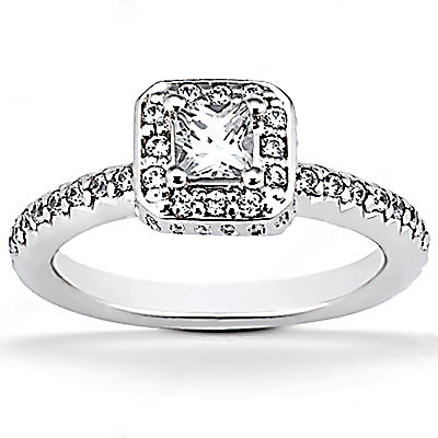 2.12 Ct. diamonds F VVS1 white gold engagement ring new