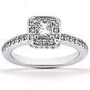 2.12 Ct. diamonds F VVS1 white gold engagement ring new