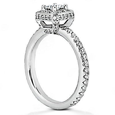 2.12 Ct. diamonds F VVS1 white gold engagement ring new