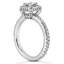 2.12 Ct. diamonds F VVS1 white gold engagement ring new