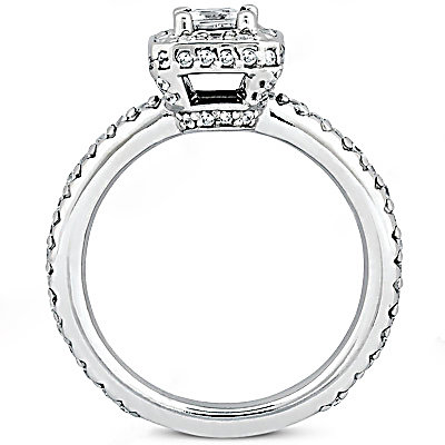 2.12 Ct. diamonds F VVS1 white gold engagement ring new