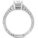 Oval cut 1.75 carat diamonds engagement ring white gold