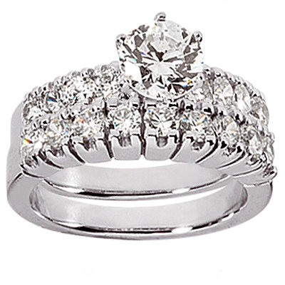 Diamonds engagement ring real genuine 3.51 cts. diamond