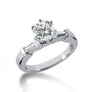 2 carat diamonds 3 stone engagement ring white gold