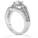 2.25 Cts. Diamond pear cut engagement ring white gold