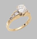 2.01 CT VS1/VVS1 DIAMOND solitaire ring accents NY