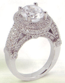3.51 carat diamond engagement ring luxurious antique