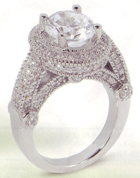 3.51 carat diamond engagement ring luxurious antique