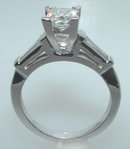 F VS1/VVS1 PRINCESS diamond engagement ring CUSTOMIZED