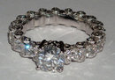 4.01 carats diamond eternity engagement ring solitaire
