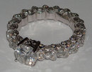 4.01 carats diamond eternity engagement ring solitaire
