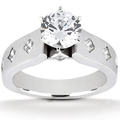 Diamonds anniversary ring F VVS1 diamonds 2.01 ct. gold