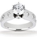 Diamonds anniversary ring F VVS1 diamonds 2.01 ct. gold