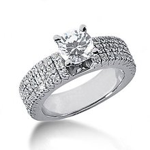 2.01 carat diamonds engagement ring F VVS1 diamonds
