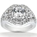 2.72 Ct. Big diamond ring gold anniversary jewelry ring