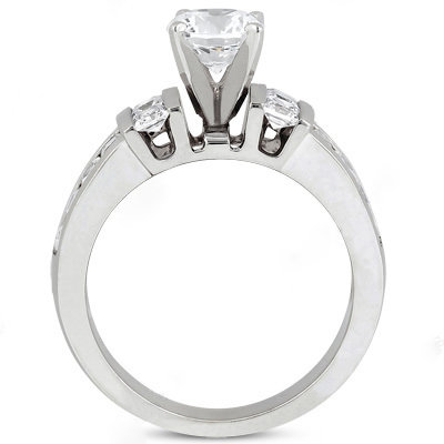 3.01 carat diamonds F VVS1 anniversary ring white gold