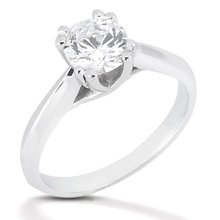Diamond solitaire ring F VS1 jewelry 1.51 ct. platinum