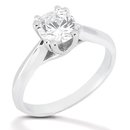 Diamond solitaire ring F VS1 jewelry 1.51 ct. platinum
