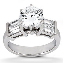 2.51 Carats diamond engagement ring white gold jewelry
