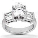 2.51 Carats diamond engagement ring white gold jewelry