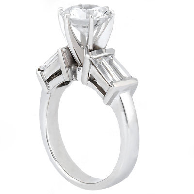 2.51 Carats diamond engagement ring white gold jewelry