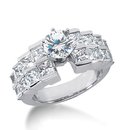 3.51 carat diamonds right hand anniversary ring gold