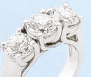 3 carat diamond engagement ring PLATINUM G VS1 diamonds