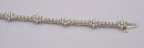 12 carats DIAMOND TENNIS BRACELET VS jewelry FLORAL
