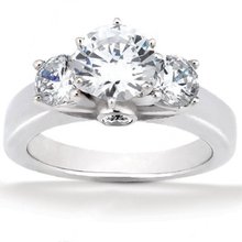 2.62 carat diamonds 3 stone ring F VS1 diamond ring new