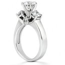 2.62 carat diamonds 3 stone ring F VS1 diamond ring new