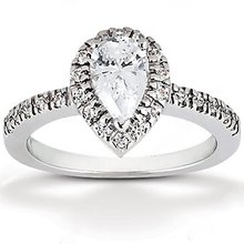 Pear cut diamond ring 2 cts. Diamonds gold wedding ring