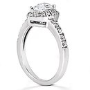 Pear cut diamond ring 2 cts. Diamonds gold wedding ring
