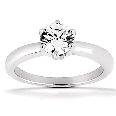DIAMOND SOLITAIRE 1.75 ct. diamonds F VS1 gold ring