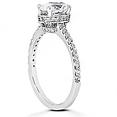 Oval cut diamond ring F VVS1 diamonds 2.10 ct. gold new