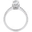 Oval cut diamond ring F VVS1 diamonds 2.10 ct. gold new
