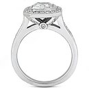 F VVS1 diamonds emerald cut solitaire ring 2.25 carats
