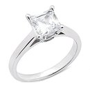 Princess cut 2.01 ct. DIAMOND RING G SI1 diamond gold