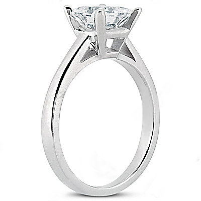 Princess cut 2.01 ct. DIAMOND RING G SI1 diamond gold