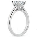 Princess cut 2.01 ct. DIAMOND RING G SI1 diamond gold