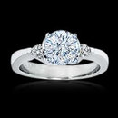 2.01 carat diamonds 3 stone engagement ring gold white
