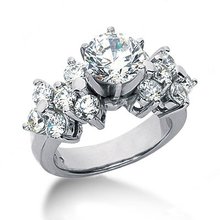 3.31 carat diamonds engagement ring white gold new ring