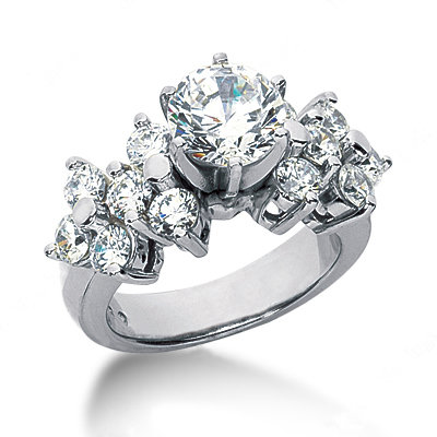 3.31 carat diamonds engagement ring white gold new ring