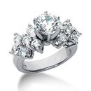 3.31 carat diamonds engagement ring white gold new ring