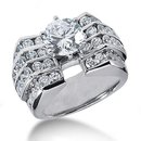 Mens diamonds ring 3.51 cts. gold engagement ring new